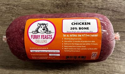 Furry Feasts - Deluxe Chicken Mince 80:20 500g Single Protein - Raw Feeders